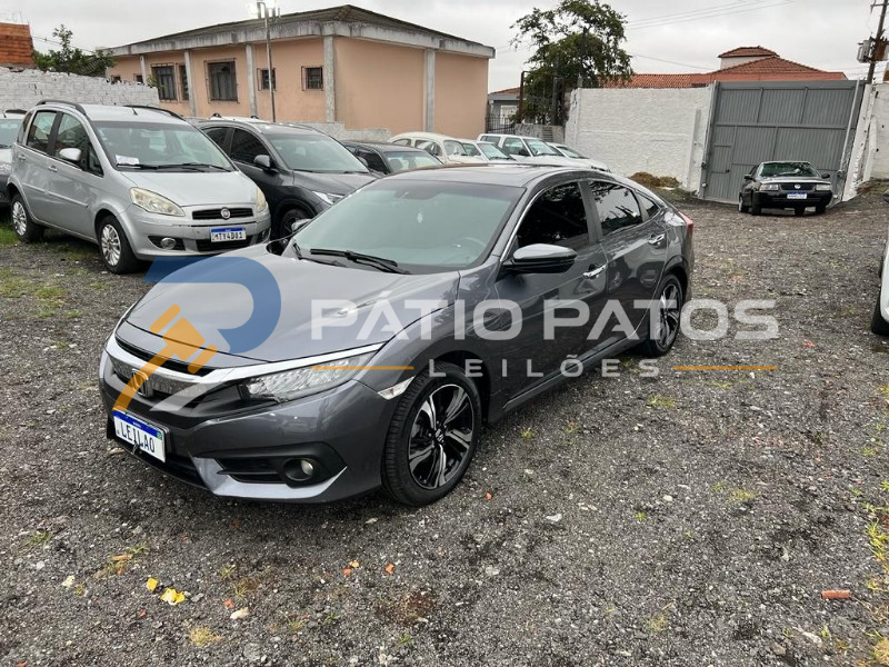 HONDA CIVIC TOURING CVT; 2018/2018; CINZA; GASOLINA