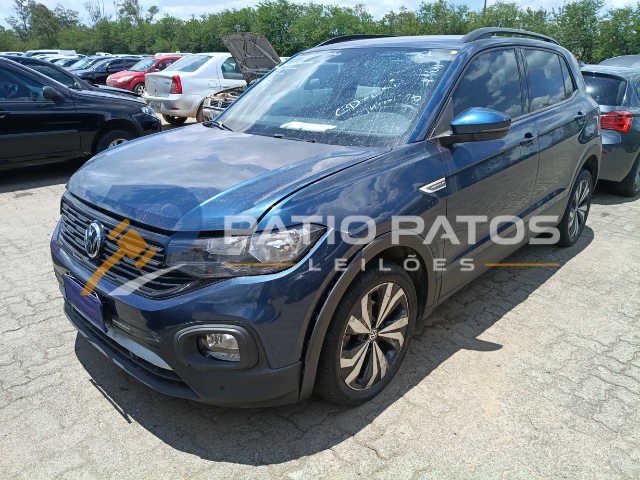 VOLKSWAGEN - T CROSS CL TSI AD 2021/2021; AZUL; ALCO.GASOL