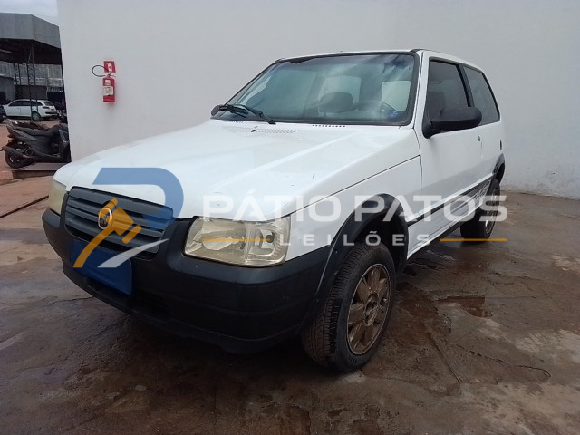 FIAT - UNO MILLE WAY ECON 2011/2012; BRANCA; ALCO.GASOL