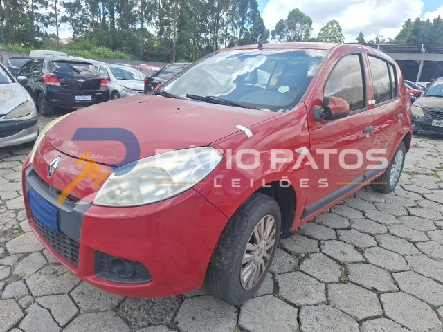 RENAULT - SANDERO EXP1016V 2012/2012; VERMELHA; ALCO.GASOL